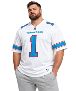 Tennessee Titans Cam Ward White Jersey – model view