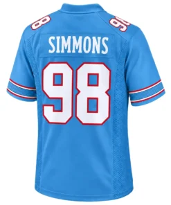 Tennessee Titans Jeffery Simmons Home Jersey – back view