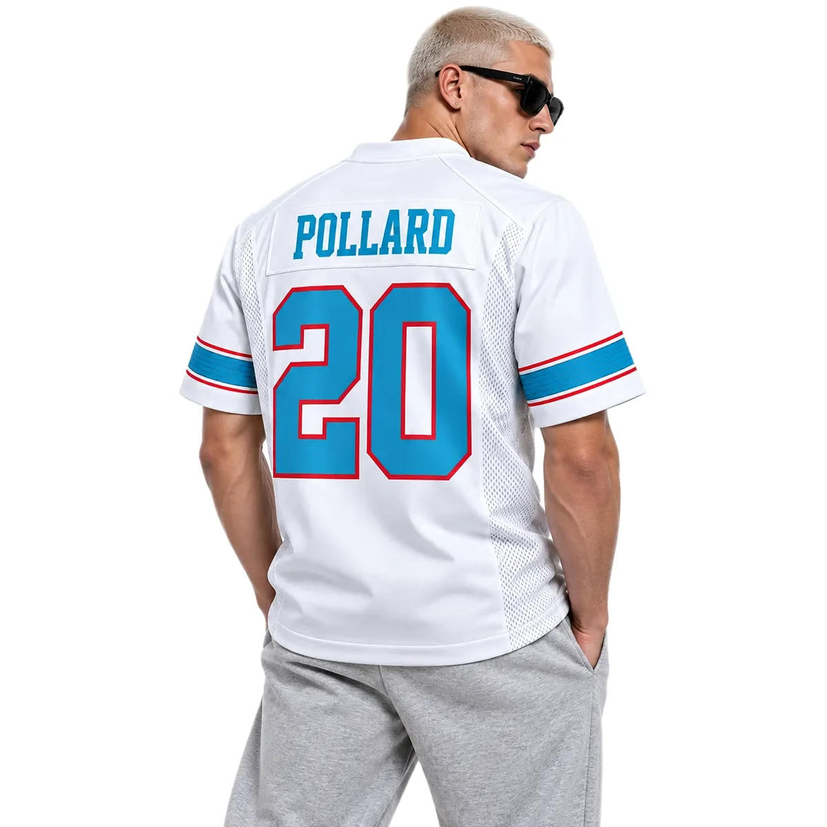 Tennessee Titans Tony Pollard White Jersey – back view