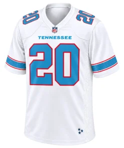 Tennessee Titans Tony Pollard White Jersey – front view