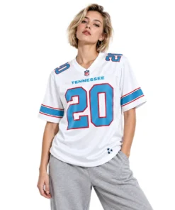 Tennessee Titans Tony Pollard White Jersey – model view