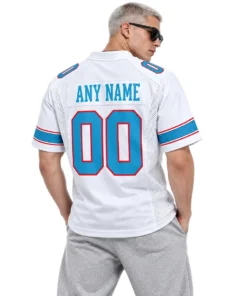 Tennessee Titans White Custom Jersey – back view
