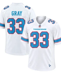 Tennessee Titans White Jersey – front back view