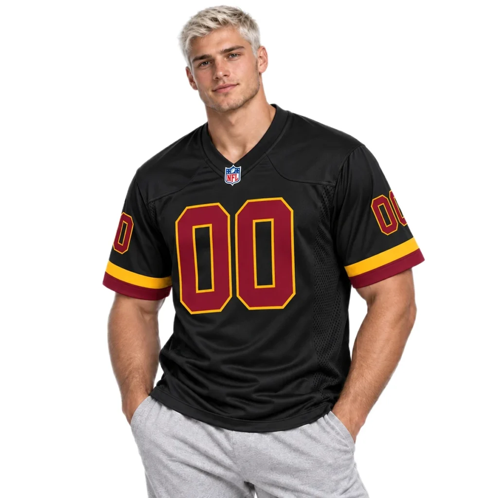 Washington Commanders Black Alternate Custom Jersey – Home Crowd Fan Style
