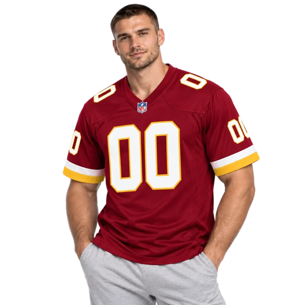 Washington Commanders Burgundy Custom Jersey – Custom Name & Number Edition