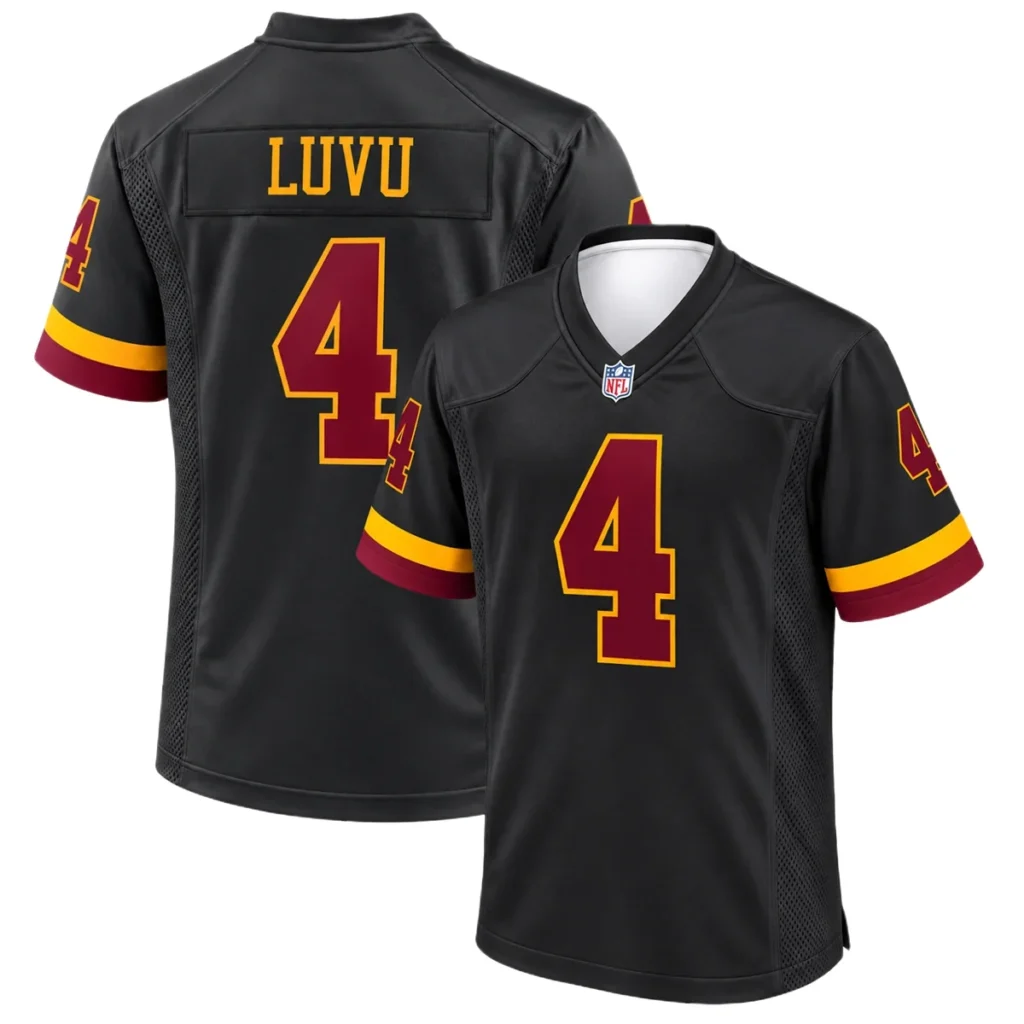 Washington Commanders Frankie Luvu Black Jersey – Stadium Ready Fan Style