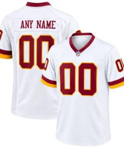 Washington Commanders White Custom Jersey