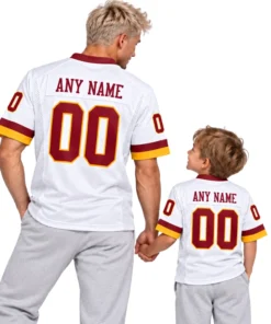 Washington Commanders White Custom Jersey – back view