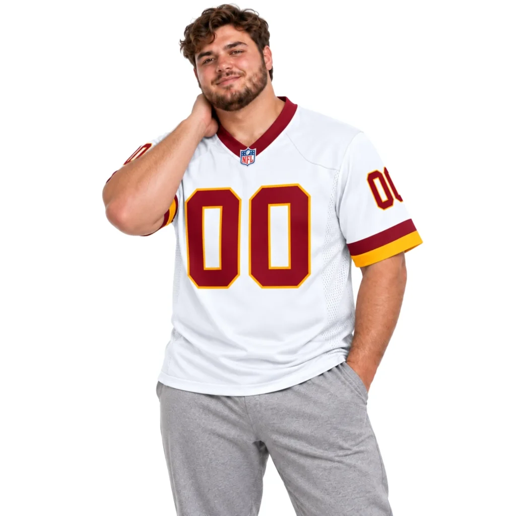 Washington Commanders White Custom Jersey – Home Crowd Fan Style