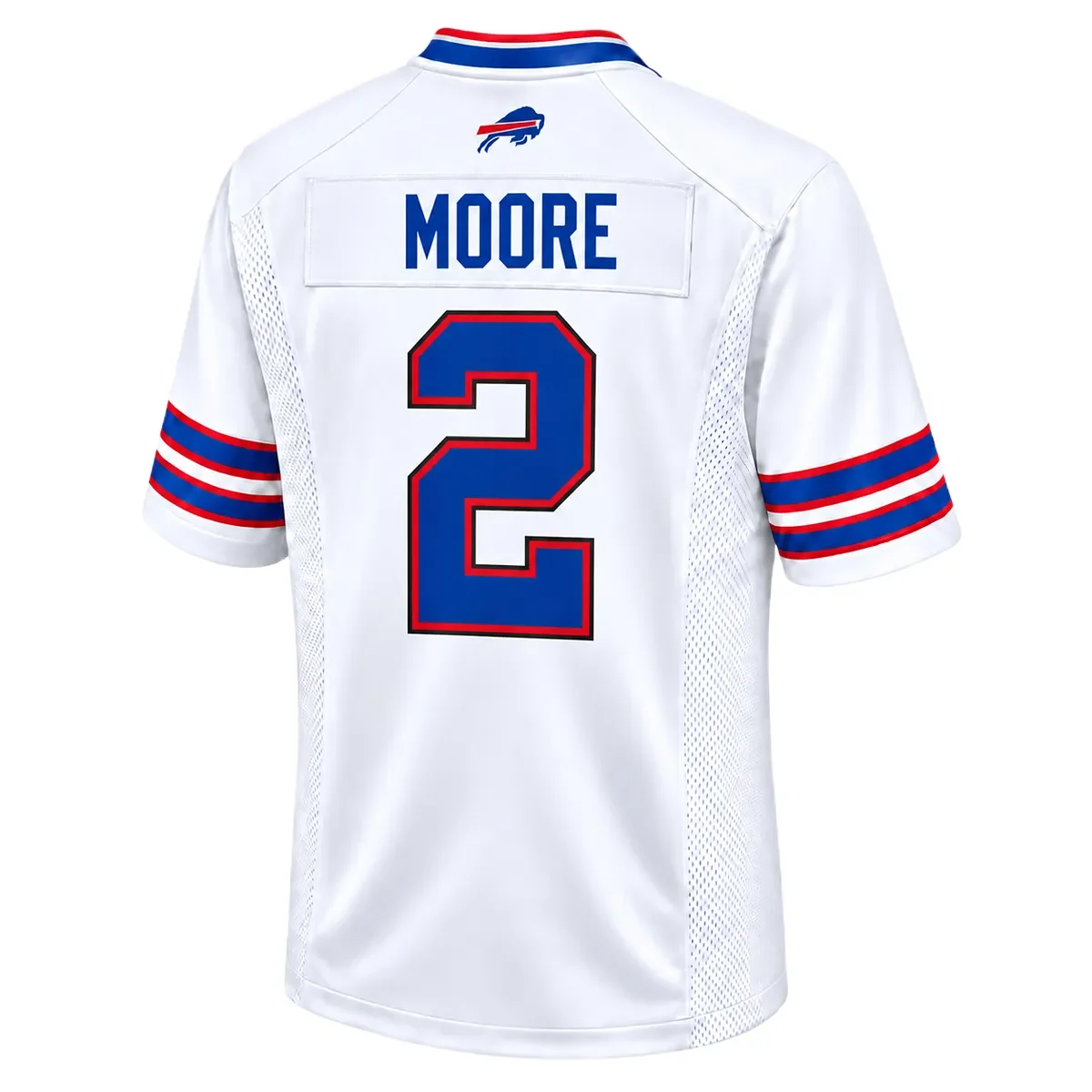 Women's Buffalo Bills DJ Moore White Jersey – back view
