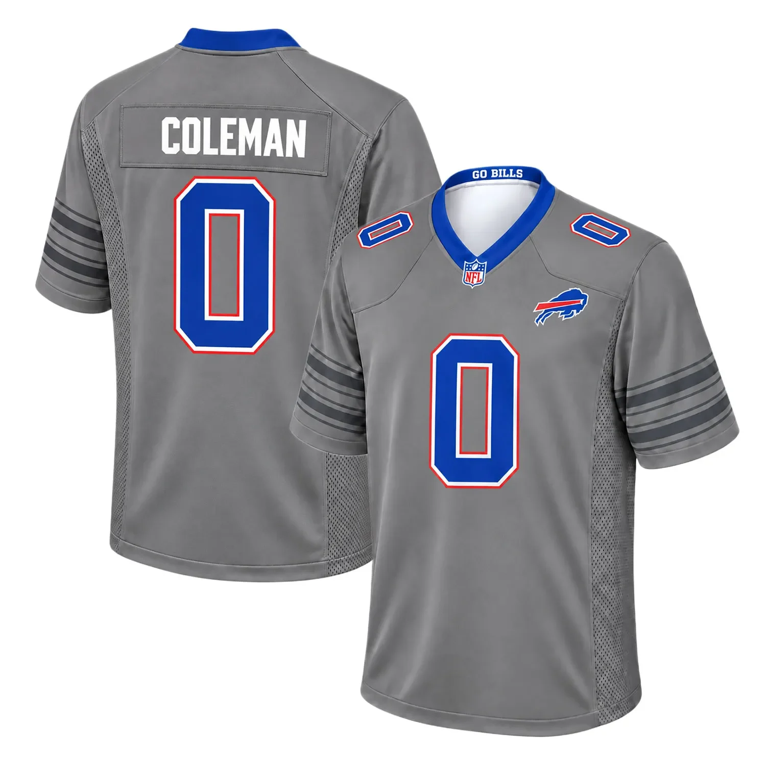 Women's Buffalo Bills Keon Coleman Alternate Jersey – front back view