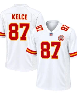 Women's Kansas City Chiefs Travis Kelce White Jersey