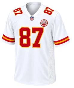 Women's Kansas City Chiefs Travis Kelce White Jersey – front view