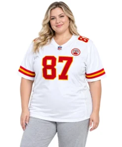 Women's Kansas City Chiefs Travis Kelce White Jersey – alternate view 2