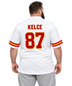 Women's Kansas City Chiefs Travis Kelce White Jersey – alternate view 4