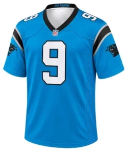 Youth Carolina Panthers Bryce Young Blue Jersey – front view