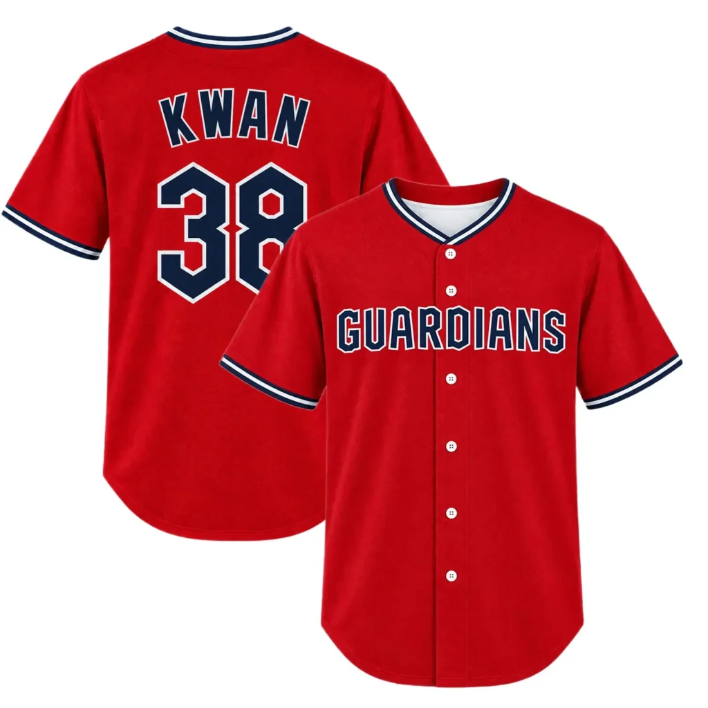 Youth Cleveland Guardians Steven Kwan Red Jersey – Matchday Fan Edition