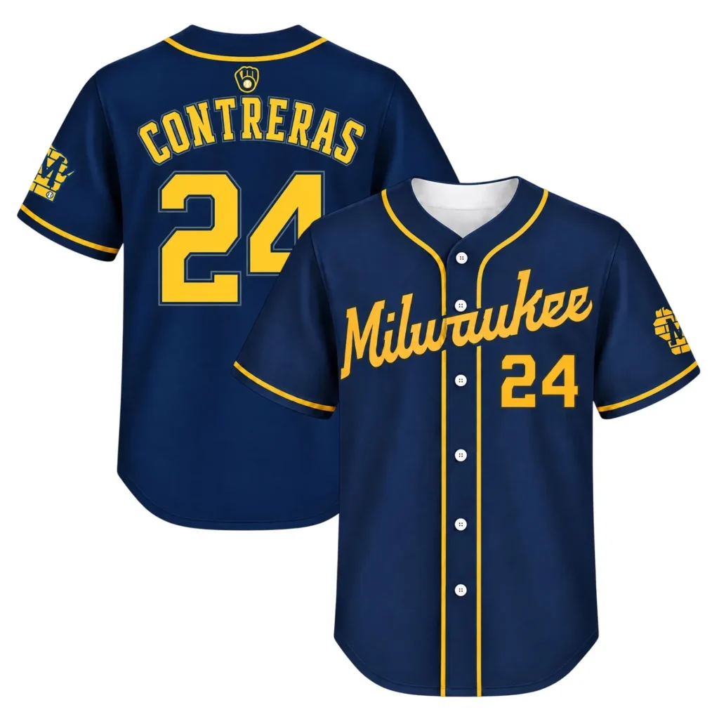 Youth Milwaukee Brewers William Contreras Champions Jersey – Matchday Fan Edition