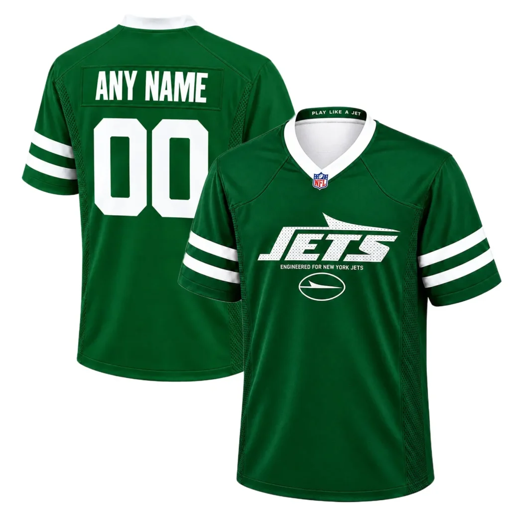Youth New York Jets Home Custom Jersey – Personalized Fan Edition